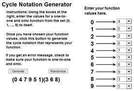 Cycle Notation Generator