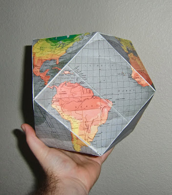 Model of Buckminster Fuller's Dymaxion World.