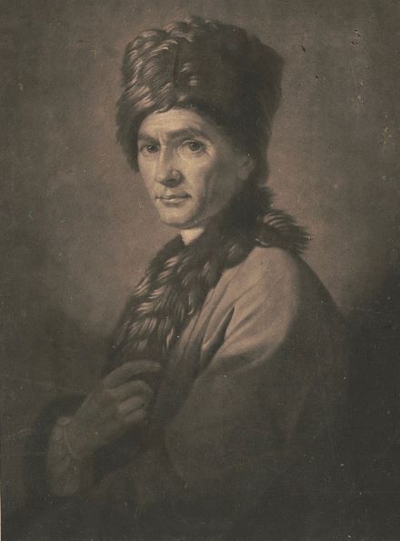 Portrait of Jean-Jacques Rousseau.