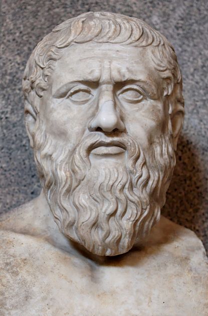 Ancient Roman copy of bust representing Plato.