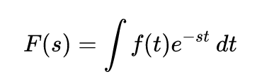 Formula for Laplace Transform.