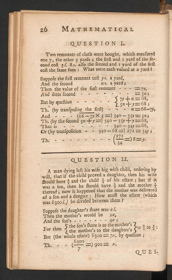 Page 26 of The Mathematical Repository, Volume I, James Dodson, 1748