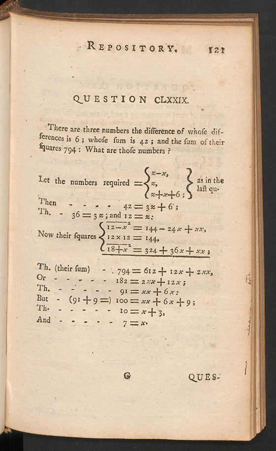 Page 121 of The Mathematical Repository, Volume I, James Dodson, 1748