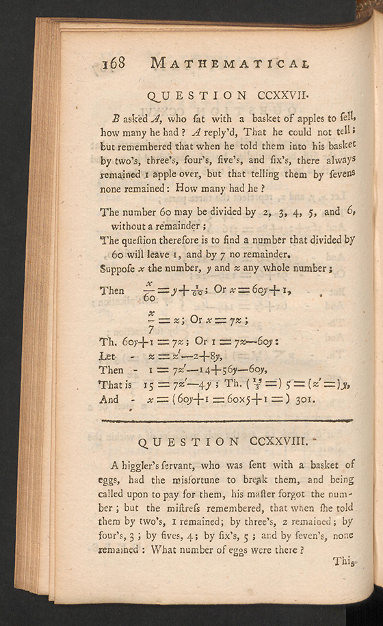 Page 168 of The Mathematical Repository, Volume I, James Dodson, 1748