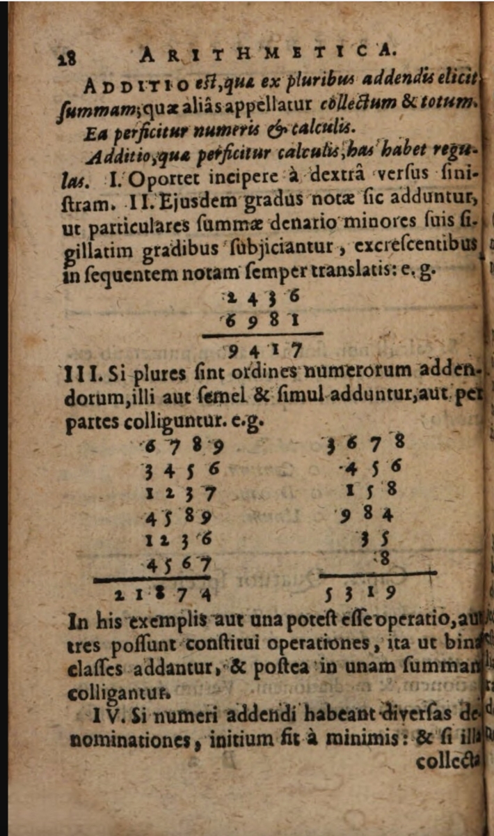 Page 18 from 1623 second edition of Alsted's Methodus admirandorum mathematicorum.