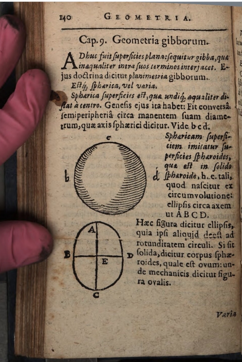 Page 140 from 1623 second edition of Alsted's Methodus admirandorum mathematicorum.