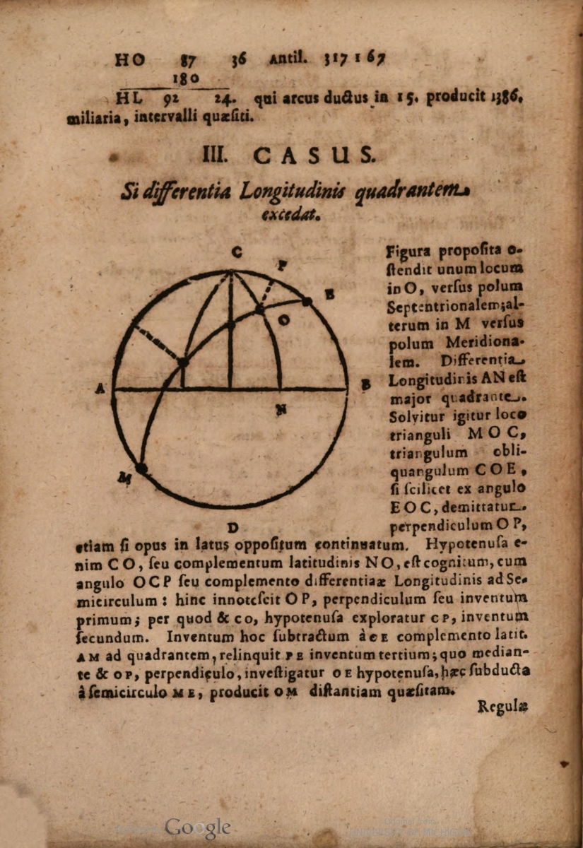 Third from the last page of Johann Placentinus's 1657 Geotomia.