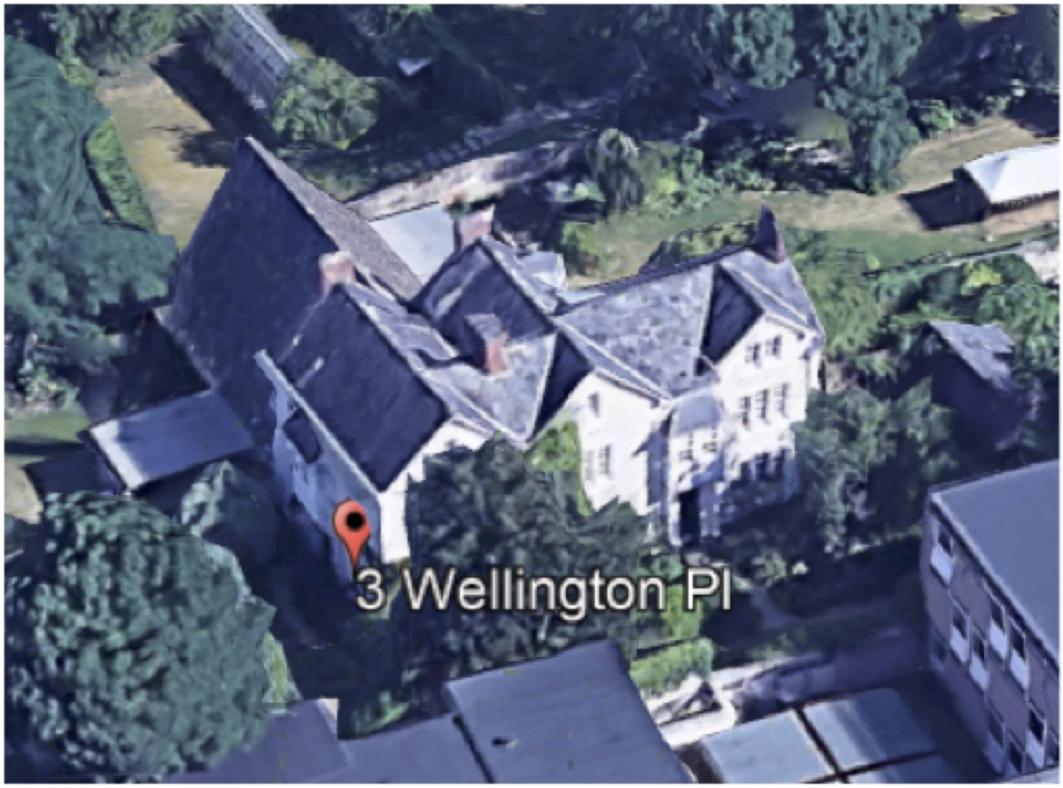 Google Earth image of Charles Dodgson's house.