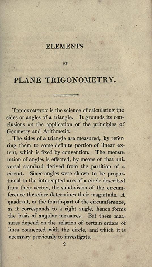 Page 225 of Elements of Geometry and Plane Trigonometry by John Leslie, third edition, 1817