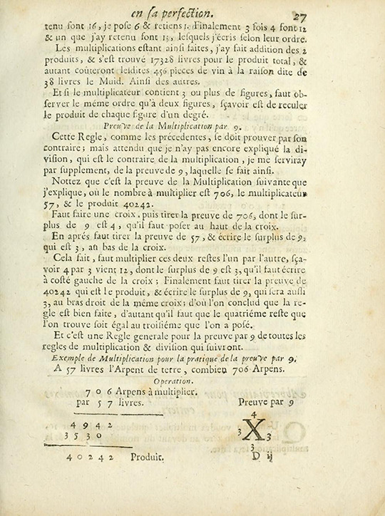 Page 27 of 1690 edition of The Arithmetic in its Perfection.