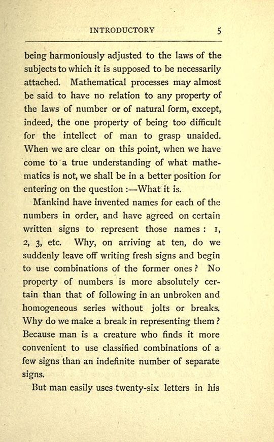 Page 5 from The Mathematical Psychology of Gratry and Boole by Mary Boole, 1897