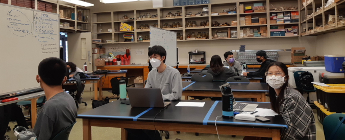YSERM students working at desks 2021