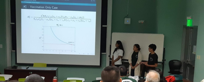 YSERM 2019 participants presenting research in lecture hall
