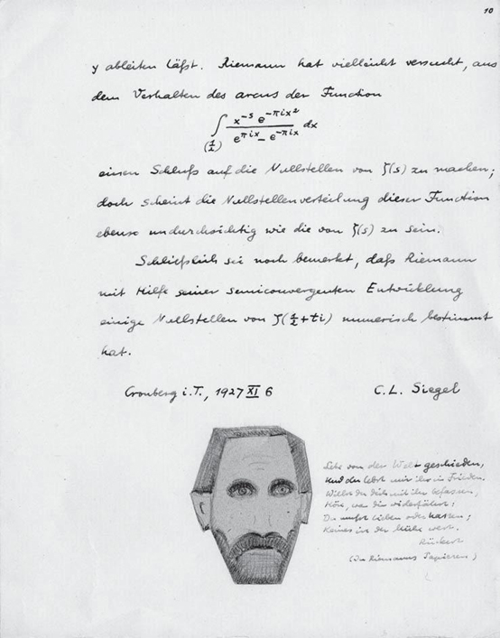 C.L. Siegel article with caricature