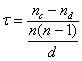 Tau equation