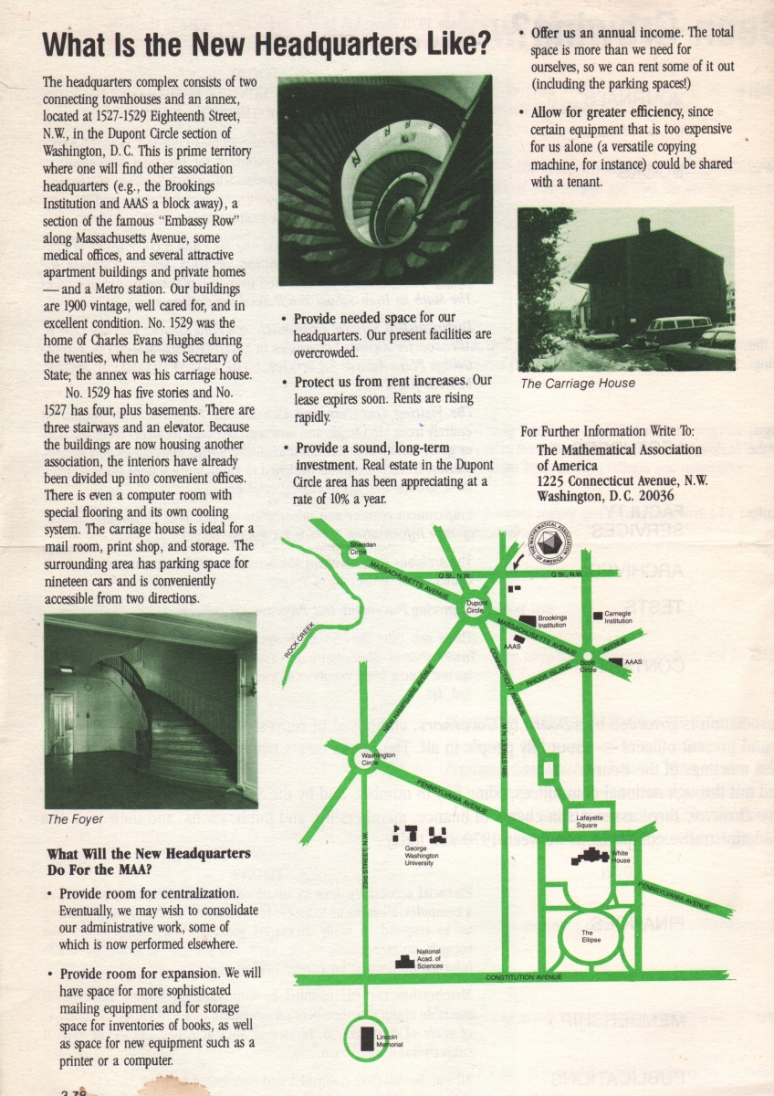 Brochure describing MAA and its then-new headquarters, circa 1970.