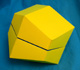 Model of a trapezo-rhombi dodecahedron.