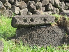 More paenga stones on Rapa Nui.