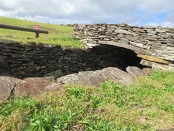 Subterranean dwelling on Rapa Nui.