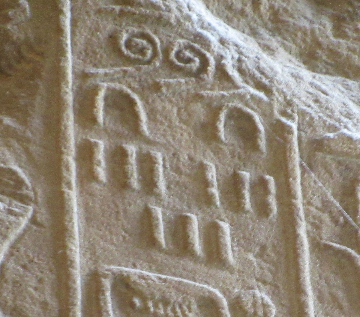 A third set of numeral hieroglyphs found on the Annals of Thutmose III.