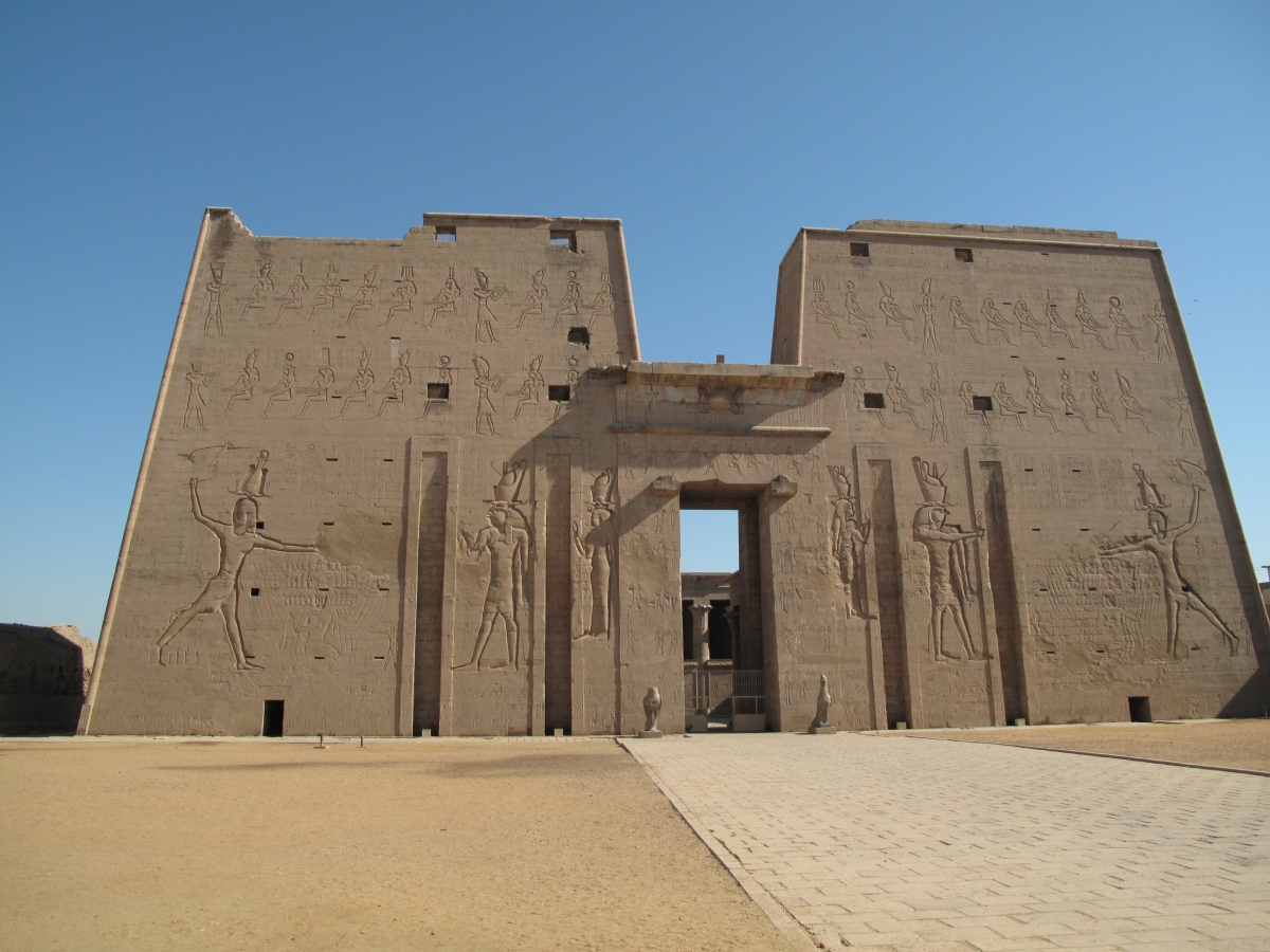 Temple of Horus at Edfu, Egypt.