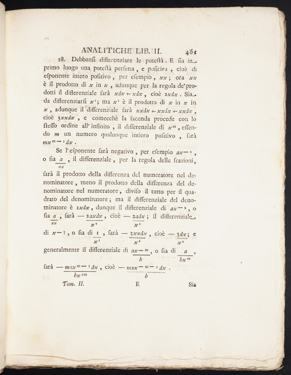 Page 461 of Maria Agnesi's Instituzioni Analitiche.