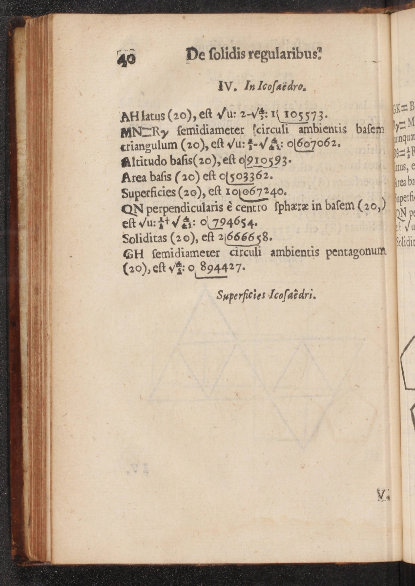 Page 40 from William Oughtred's 1662 Elementi Decimi Euclidis Declaratio.