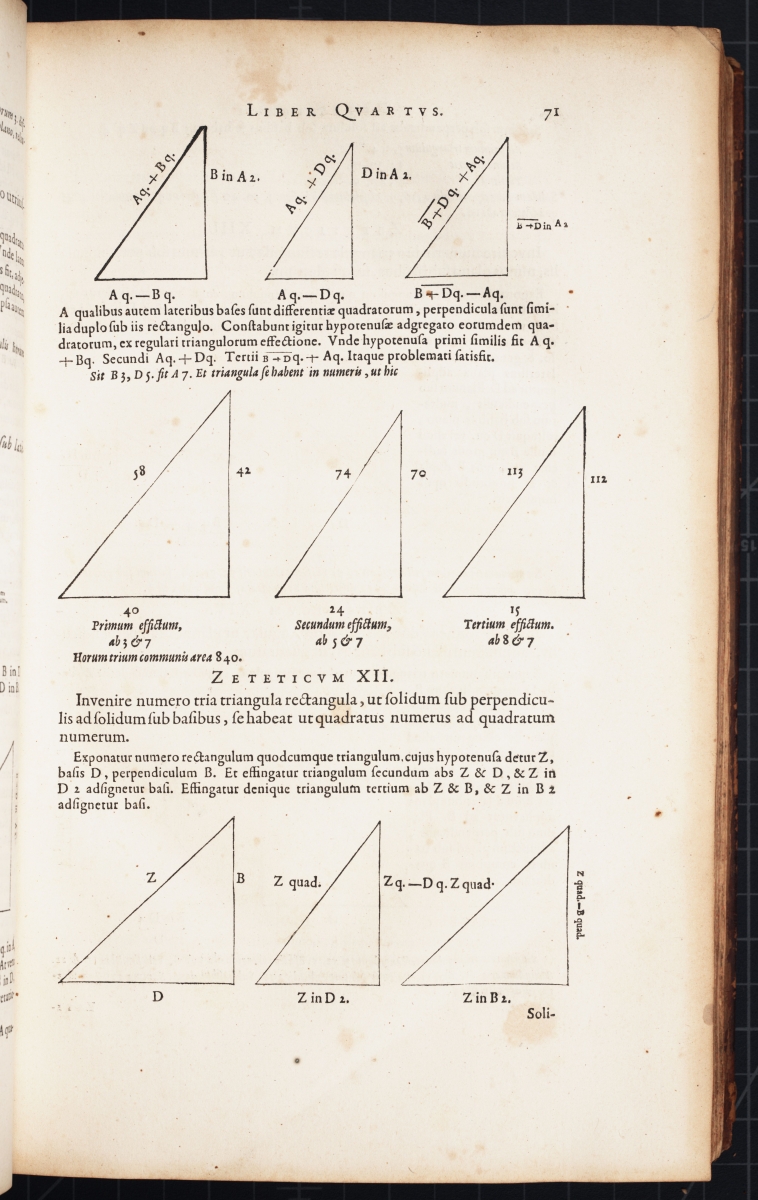 Page 71 from François Viète's Opera Mathematica.