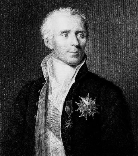 Stipple engraving of Laplace by James Posselwhite after Jacques-André Naigeon.
