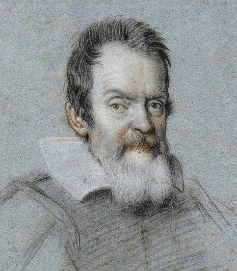 Drawing of Galileo by Ottavio Leoni, 1624