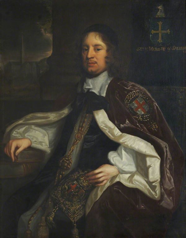 Portrait of Seth Ward, around 1667.