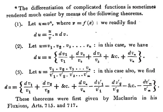 From page 2 of Peacock's calculus textbook.