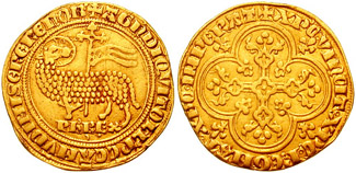Lamb of gold coin