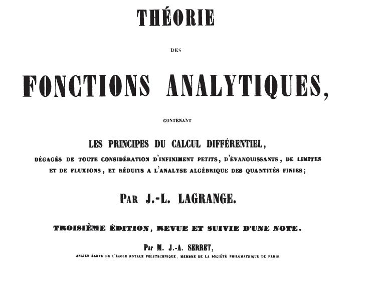 Lagrange title page