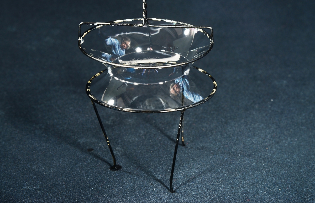 Wire model by Brill for demonstrating a minimal surface made by soap film, circa 1892.