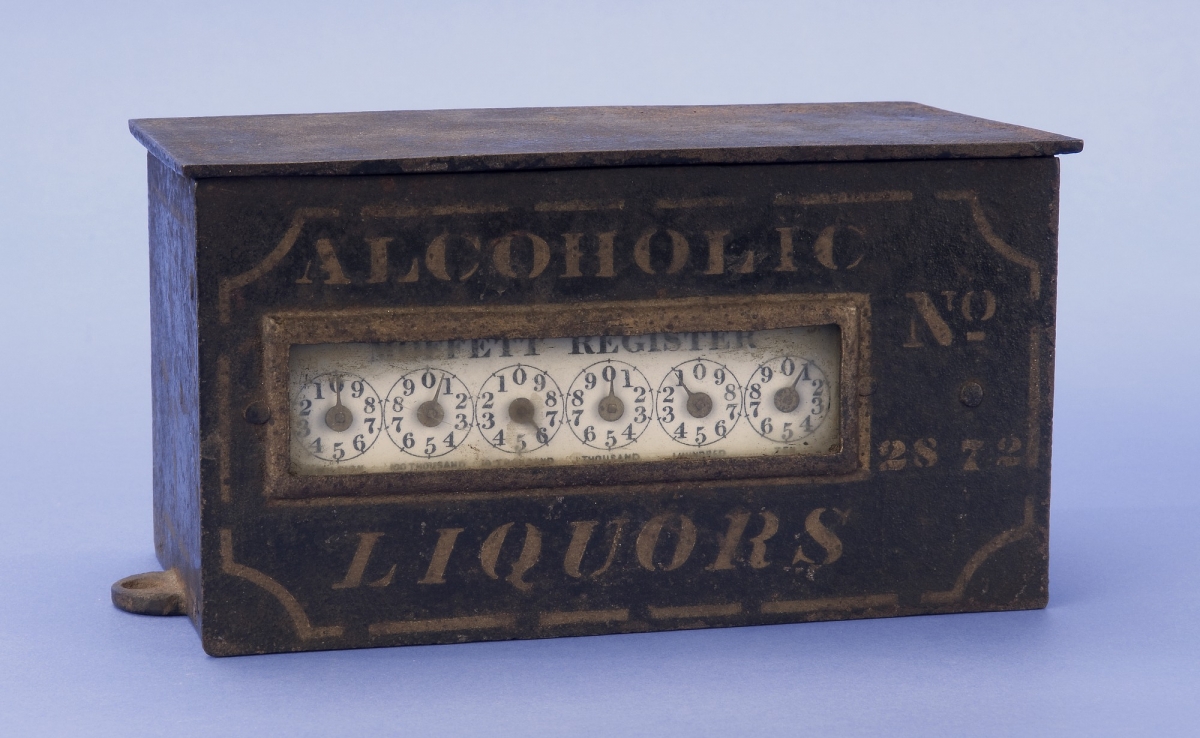 Moffett register, used in 1877 to track alcohol sales.