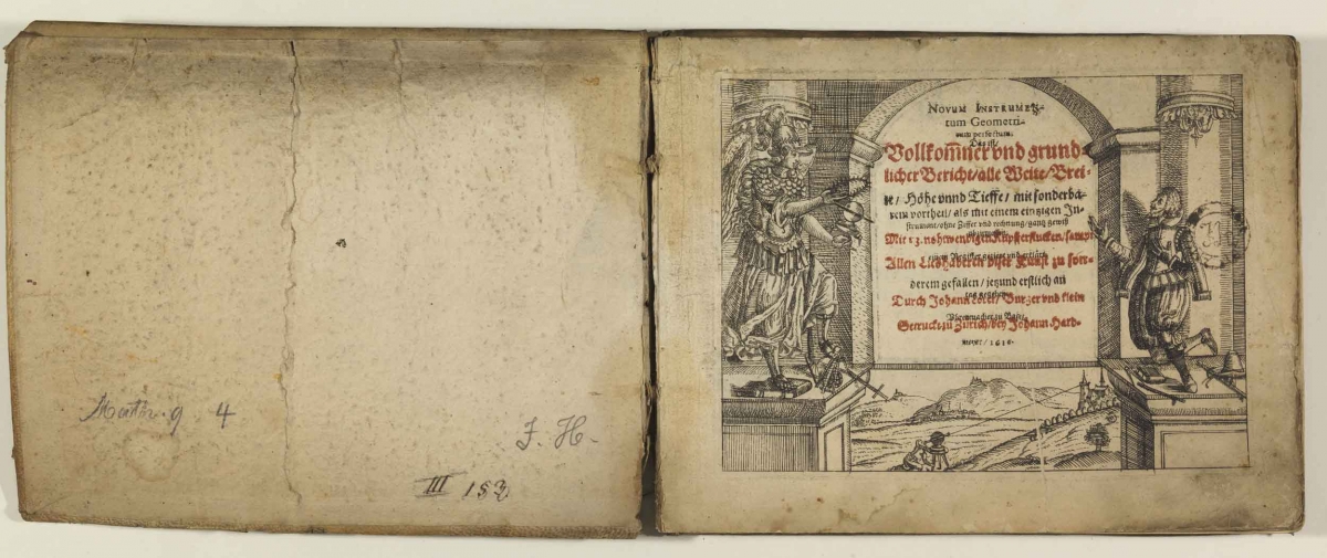 Title page of Nova Instrumentum Geometricum Perfectum by Johann Lörer (1616).