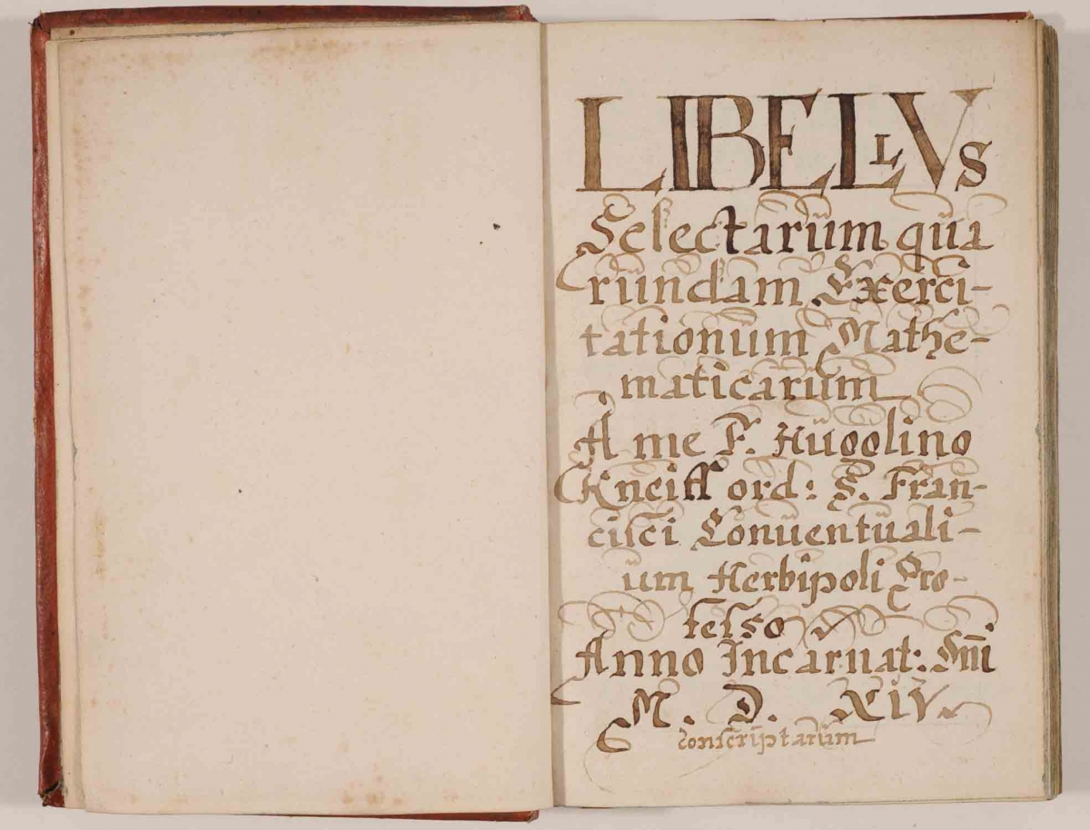 Title page of Hugolinus Kneiff’s Mathematisches Übungsbuch.