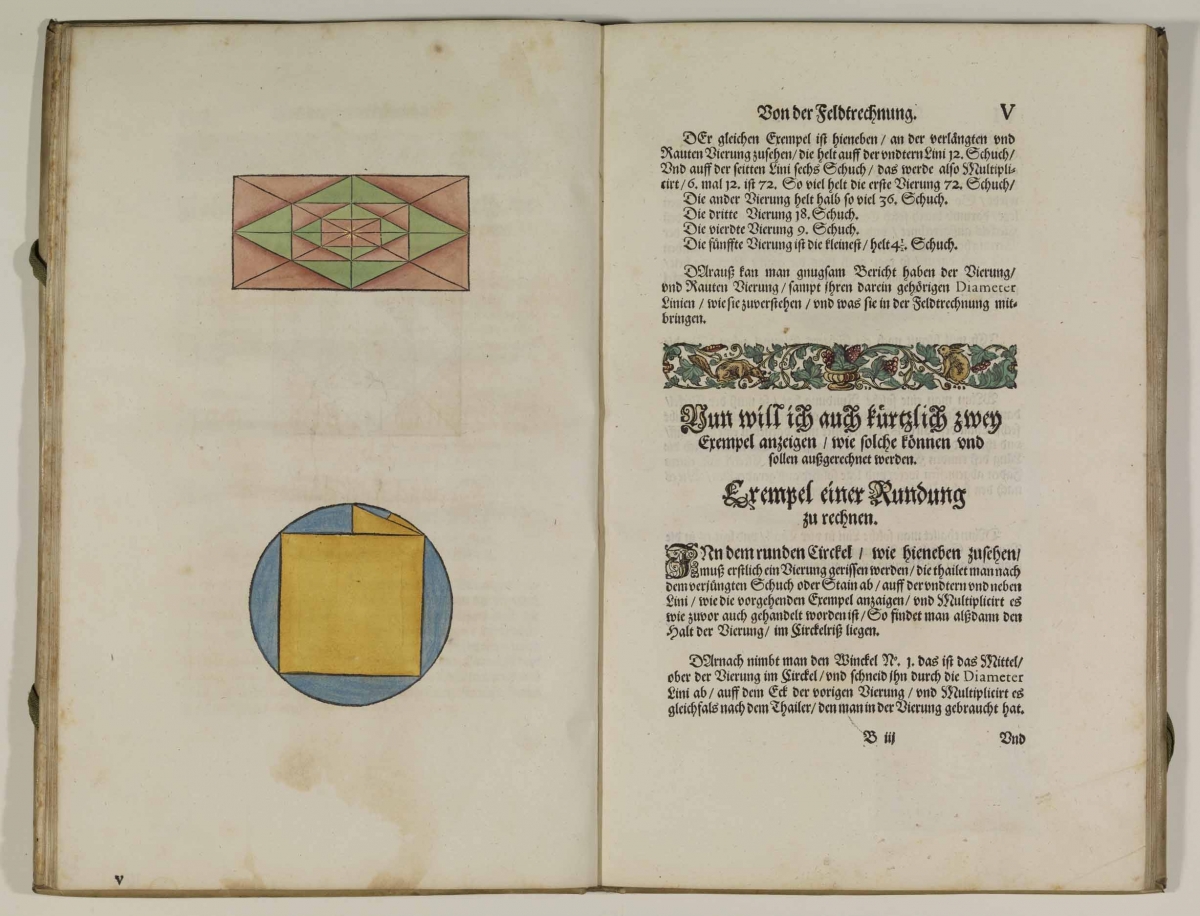 Folio 5 from 1598 Methodvs Geometrica by Paul Pfinzing.