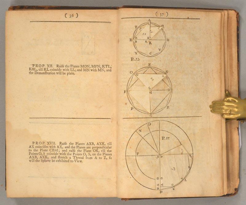 Pages 36-37 of 1728 second edition of John Keill's Euclid.