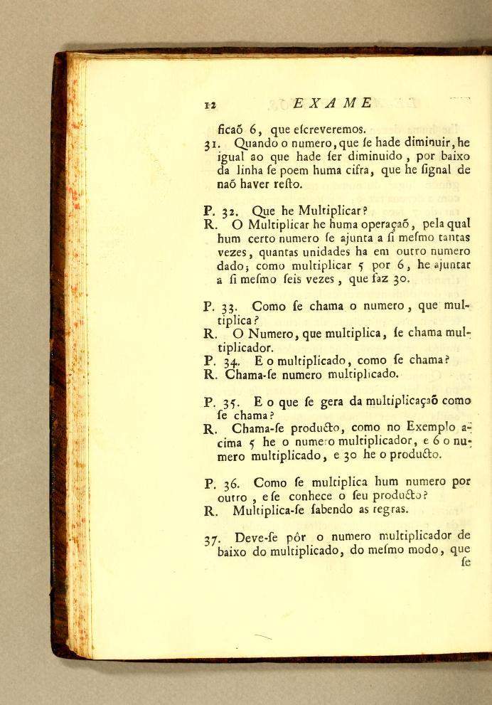 Page 12 of José Fernandes Pinto Alpoim's 1744 Exame de Artilheiros.