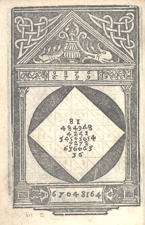 Illustration of 9876 multiplied by 6789 from Libro d'abaco by Giovanni and Girolamo Tagliente, 1535