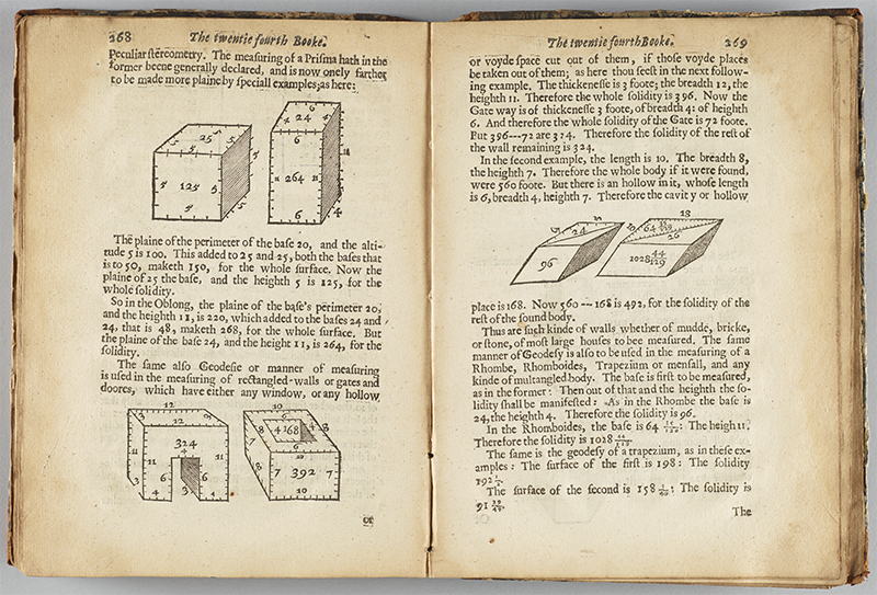 Pages 268-269 from Peter Ramus's 1580 Arithmeticae libri duo: Geometriae septem et viginti