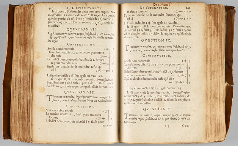 Pages 440-441 of Simon Stevin's 1558 L’Arithmetique.