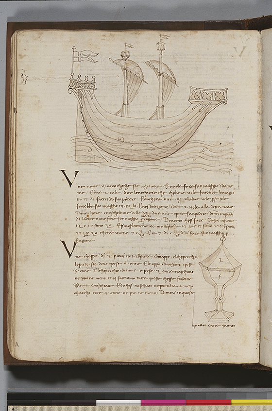 Fifth folio from Trattato dell'abbaco by Paolo Dagomari, 1339