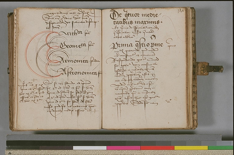 Folios 186 (verso) and 187 of anonymous German arithmetic manuscript, circa 1600