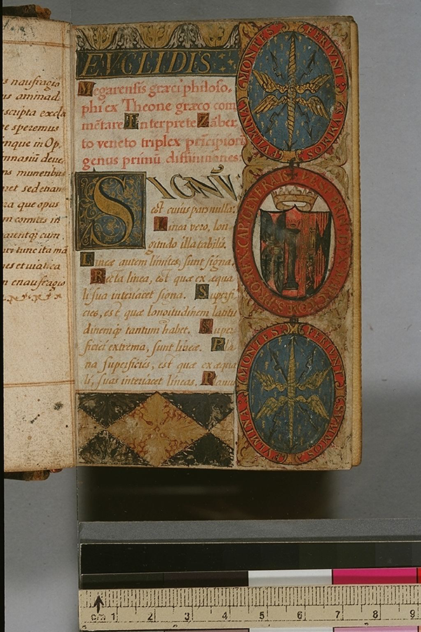 First folio of Italian edition of Euclid's Elements, circa 1510