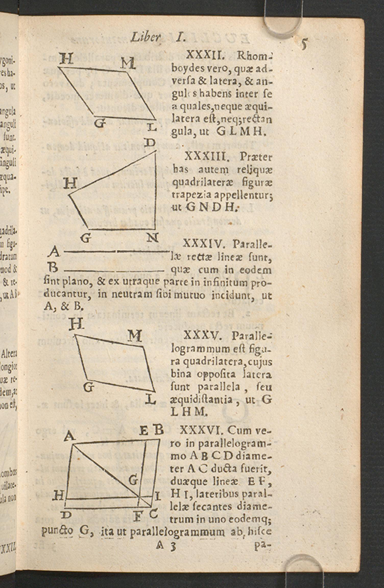 Page 5 of Euclidis Elementorum by Isaac Barrow, 1678