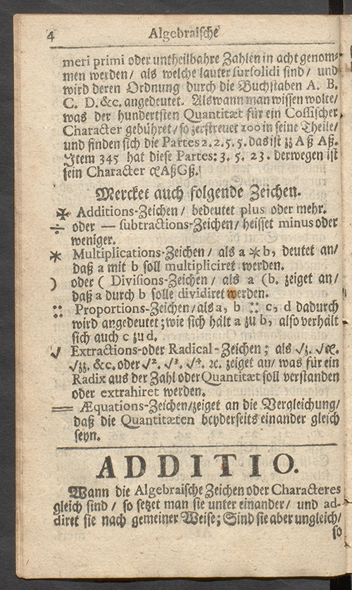 Page 4 of Deliciae Mathematicae by Paul Halcken, 1719