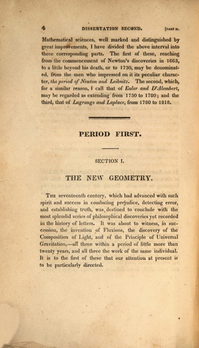 Page 4 of 1820 American printing of part 2 of Playfair's historical dissertation.